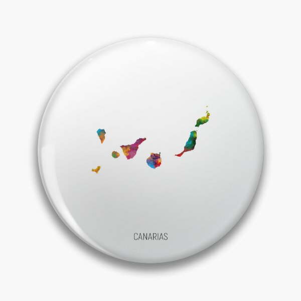 Item preview, Canarias Watercolor Map designed and sold by ArtPrints.