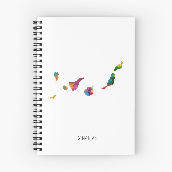 Item preview, Canarias Watercolor Map designed and sold by ArtPrints.