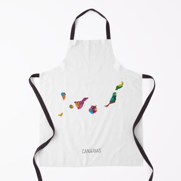 Item preview, Canarias Watercolor Map designed and sold by ArtPrints.