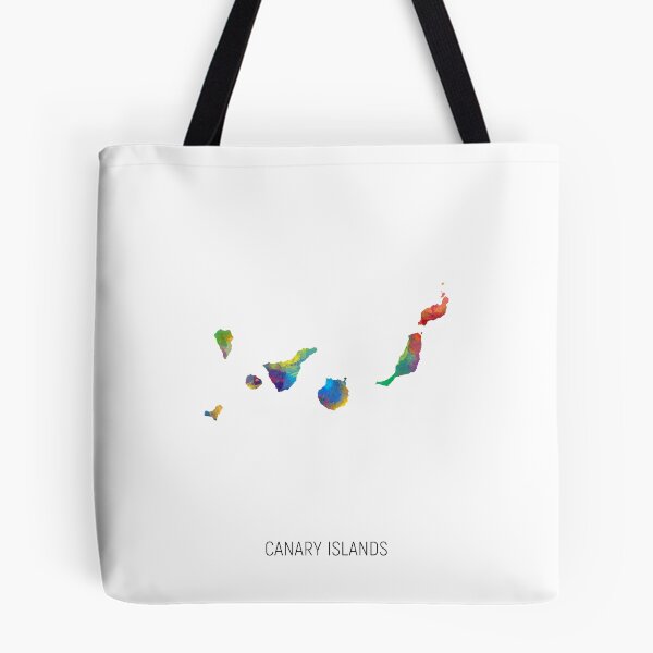 Item preview, Canary Islands Watercolor Map designed and sold by ArtPrints.