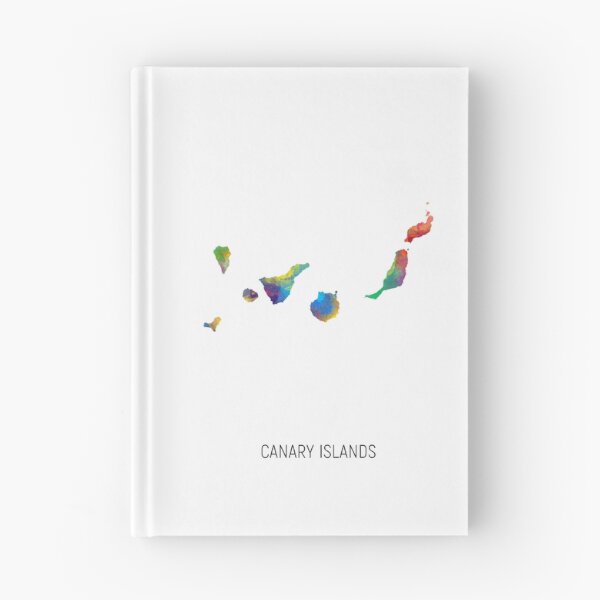 Item preview, Canary Islands Watercolor Map designed and sold by ArtPrints.