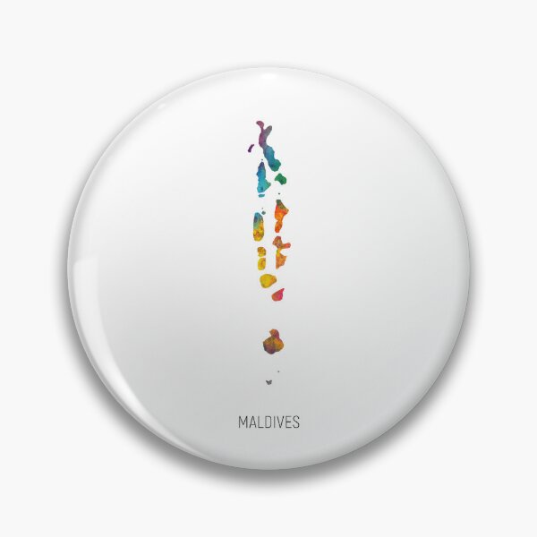 Item preview, Maldives Watercolor Map designed and sold by ArtPrints.