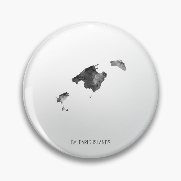 Item preview, Balearic Islands Watercolor Map designed and sold by ArtPrints.