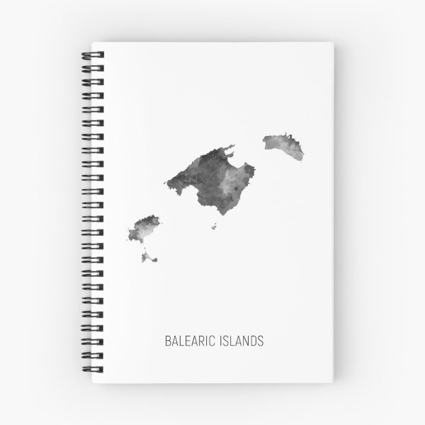 Item preview, Balearic Islands Watercolor Map designed and sold by ArtPrints.