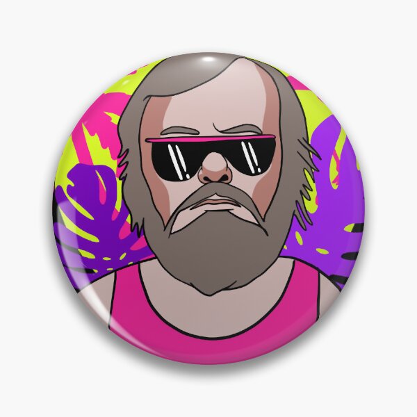 Item preview, Slavoj Zizek 80s Vaporwave Portrait Active designed and sold by lziah-jayne.