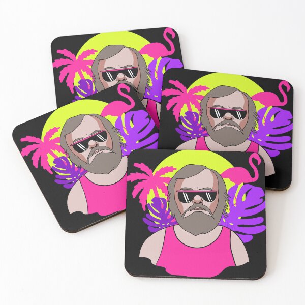 Item preview, Slavoj Zizek 80s Vaporwave Portrait Active designed and sold by lziah-jayne.