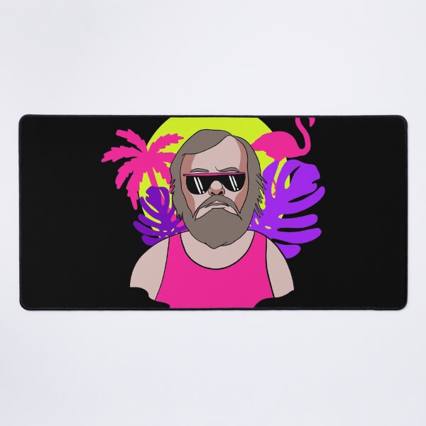 Item preview, Slavoj Zizek 80s Vaporwave Portrait Active designed and sold by lziah-jayne.