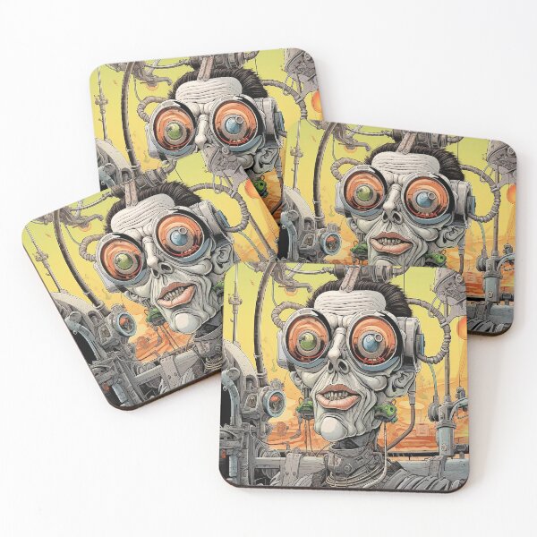 Item preview, The old man and the machine harmoniously become one in world future designed and sold by gomezartistform.
