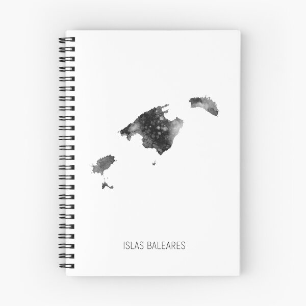 Item preview, Islas Baleares Watercolor Map designed and sold by ArtPrints.