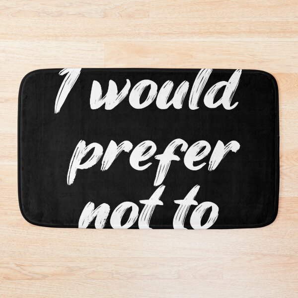 Item preview, I WOULD PREFER NOT TO ZIZEK BARTLEBY HERMAN MELVILLE designed and sold by lziah-jayne.