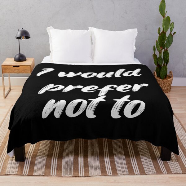 Item preview, I WOULD PREFER NOT TO ZIZEK BARTLEBY HERMAN MELVILLE designed and sold by lziah-jayne.