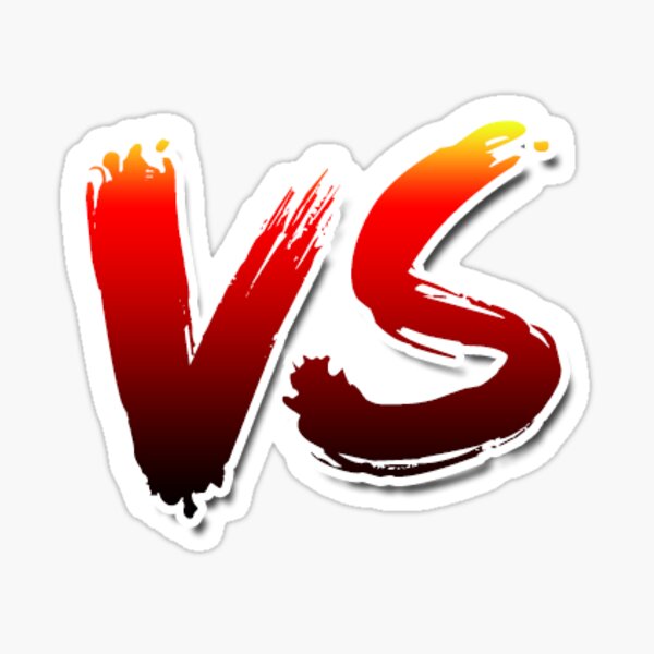 "'VS' Sticker" Sticker for Sale by Sbooth9 Redbubble