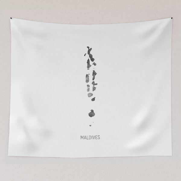Item preview, Maldives Watercolor Map designed and sold by ArtPrints.