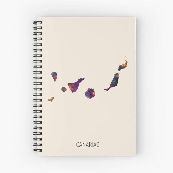 Item preview, Canarias Watercolor Map designed and sold by ArtPrints.
