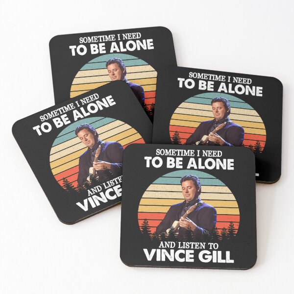 Item preview, Sometime I Need To Be Alone and Listen To Vince Gill Vintage designed and sold by ArchiePeaArt.