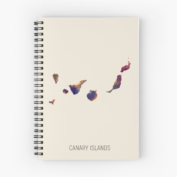 Item preview, Canary Islands Watercolor Map designed and sold by ArtPrints.