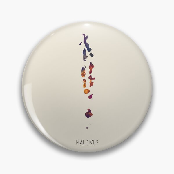 Item preview, Maldives Watercolor Map designed and sold by ArtPrints.