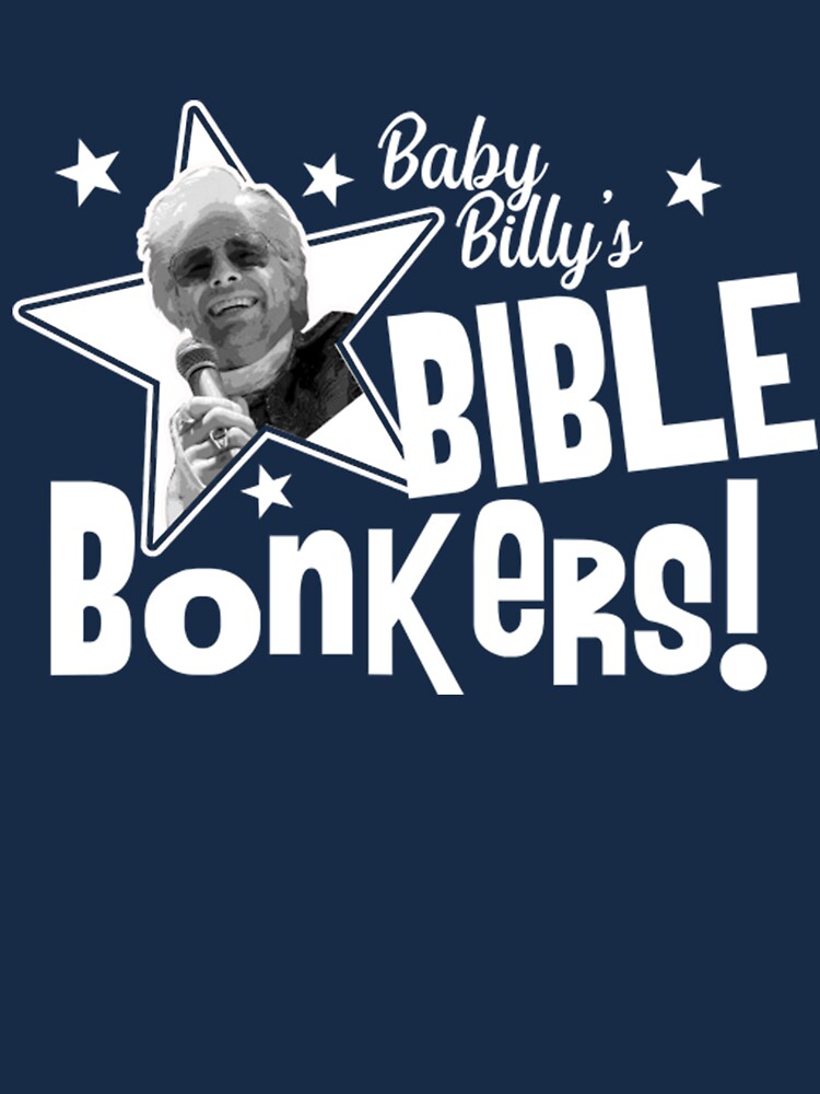 printful2 Righteous Gemstones Baby Billy's Bible Bonkers Adult Short Sleeve T-Shirt Ocean Blue / L