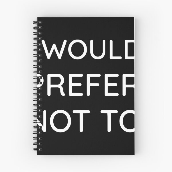Item preview, I would prefer not to designed and sold by elleanor-lair.
