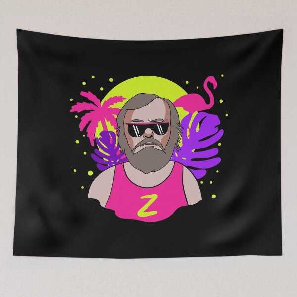 Item preview, Slavoj Zizek 80s Portrait designed and sold by elleanor-lair.