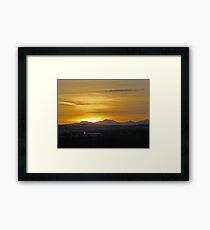 Sunset On The Rockies II Framed Print
