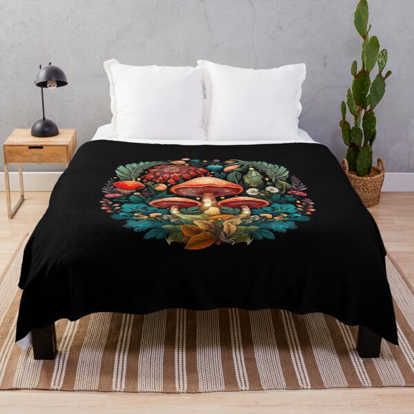 Item preview, Mushrooms and Floral designed and sold by ethnicdrawing.