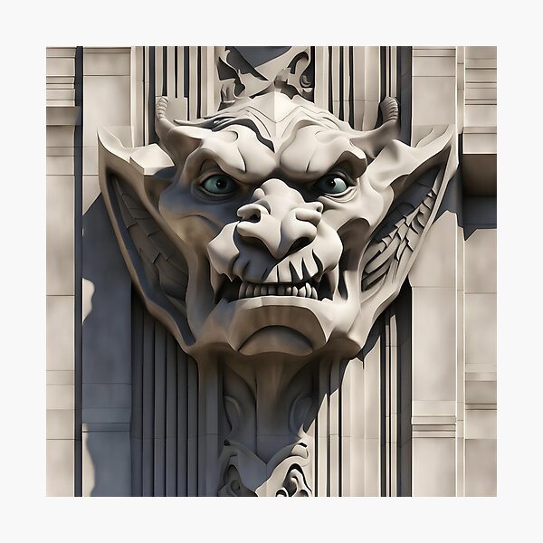 Item preview, Gargoyle on an Art Deco Building. designed and sold by Guerrillagram.