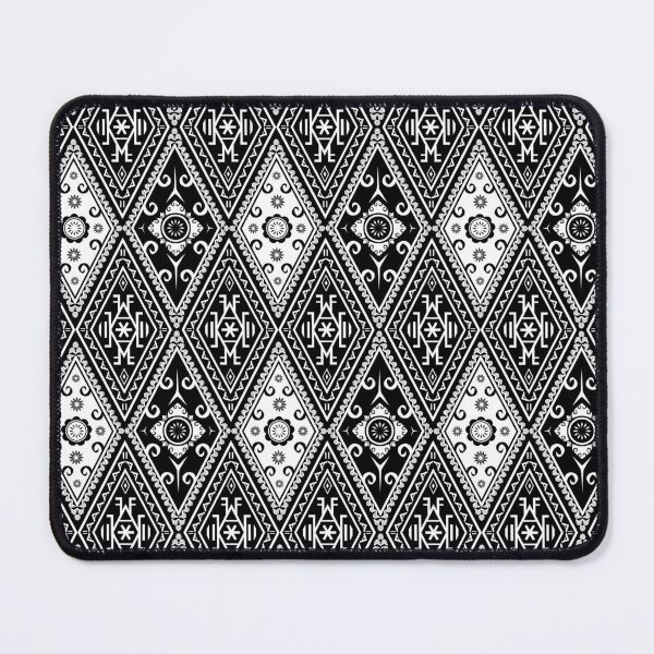 Item preview, Black and White Modern Fabric Diamond Seamless Pattern #1 designed and sold by Kasalongdesign.