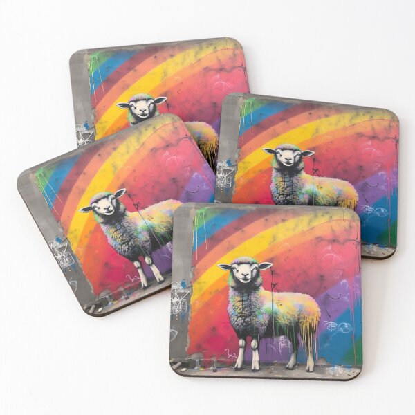 Item preview, rainbow sheep designed and sold by tw0nkey.