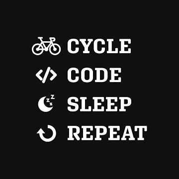 Artwork thumbnail, Cycle, Code, Sleep, Repeat by Code Monkeys