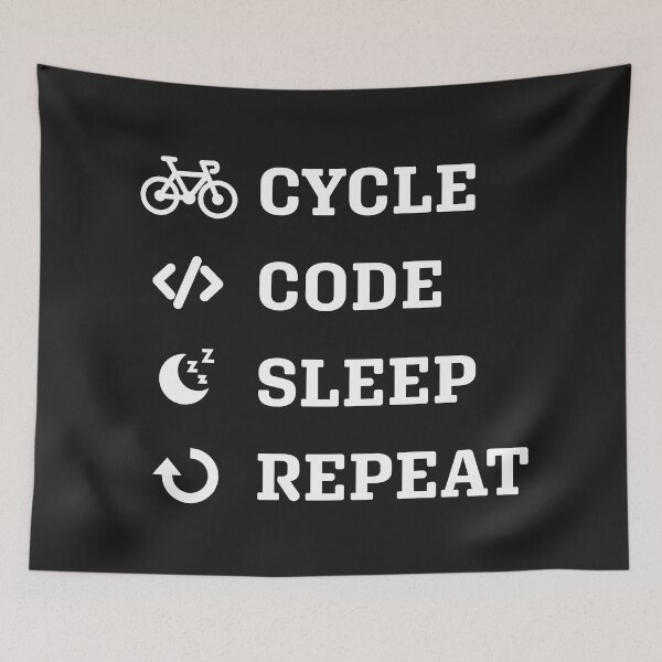 Item preview, Cycle, Code, Sleep, Repeat designed and sold by Code  Monkeys.