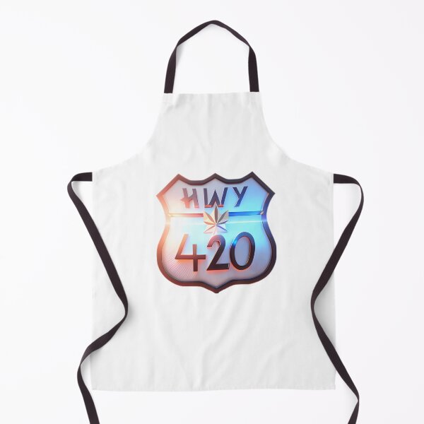 Item preview, 420 weed HIGHway shield logo slogan designed and sold by SupernovaDSGN.
