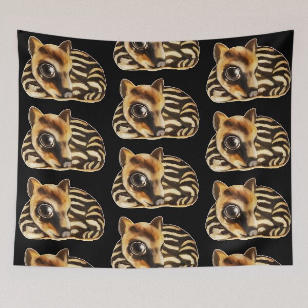 Item preview, Cute baby tapir acrylic painting designed and sold by Funsize-Art.