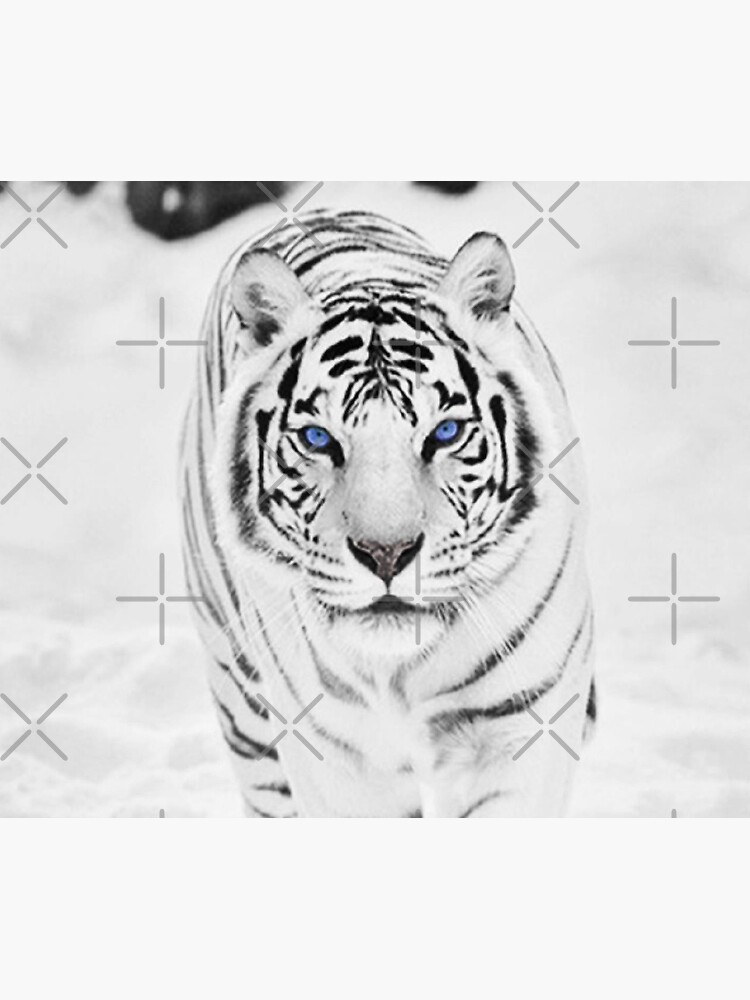 White best sale tiger tapestry