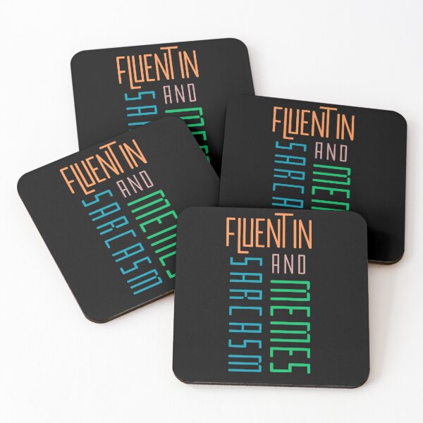 Item preview, Fluent in sarcasm and memes designed and sold by ArtAngiTresors.