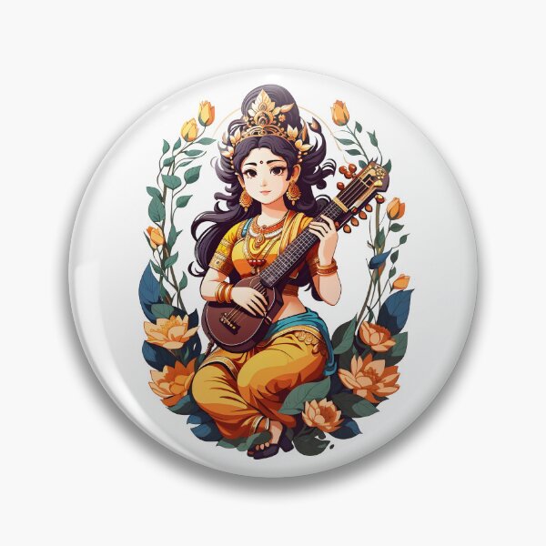 Item preview, Goddess Sarasvati - Embodiment of Knowledge and Artistry designed and sold by UltimateWorld.