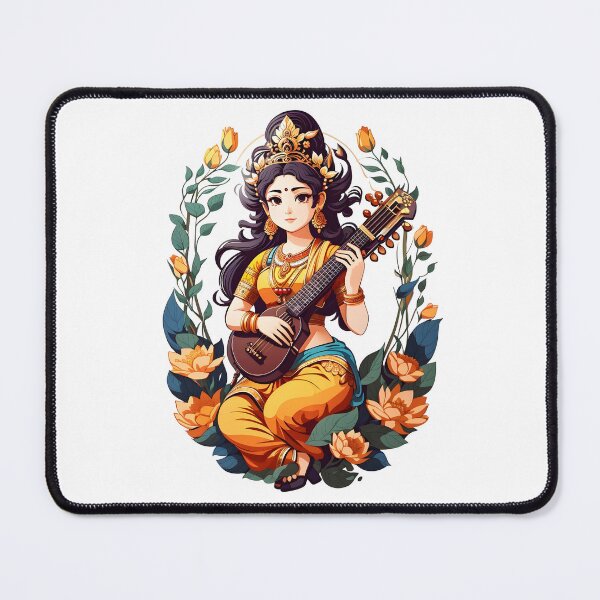 Item preview, Goddess Sarasvati - Embodiment of Knowledge and Artistry designed and sold by UltimateWorld.