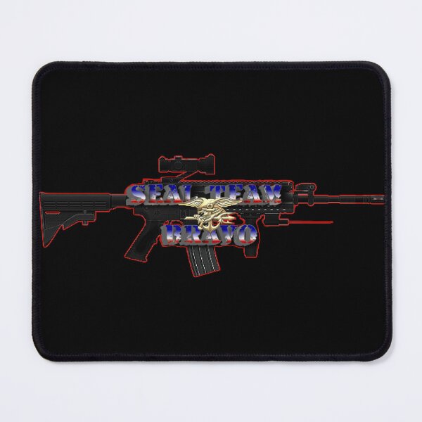 Item preview, SEAL TEAM BRAVO ASSAULT RIFLE RWB designed and sold by THE AMERICAN TEEVANGELIST.
