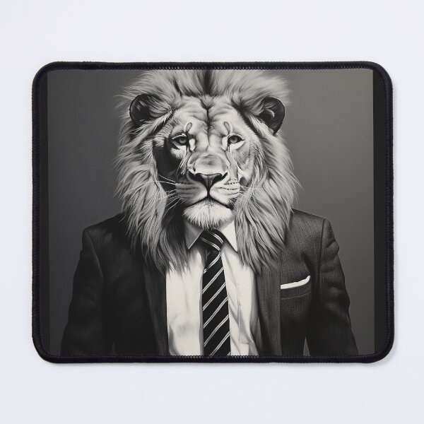 Item preview, Lion Boss in Business Suit Art designed and sold by redstar19.