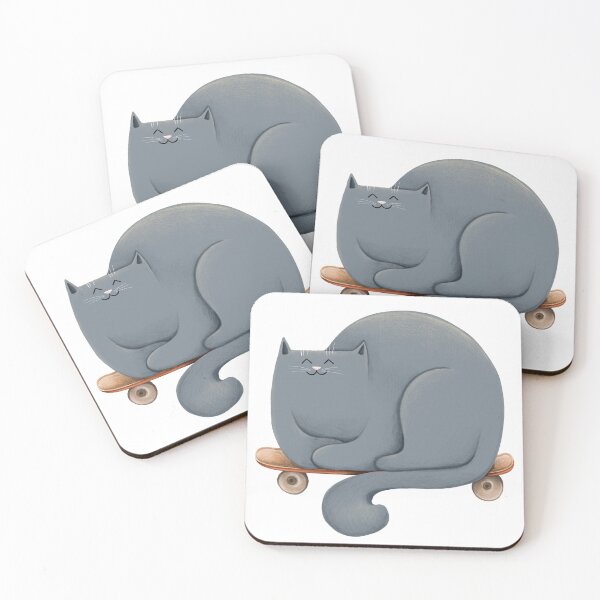 Item preview, Skateboarding Cat Print designed and sold by Julia Sol.