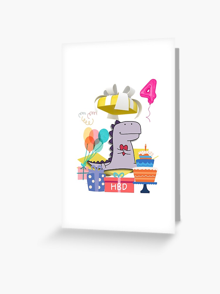 Joyeux Anniversaire - 2 ans - Carte de vœux Stock Vector