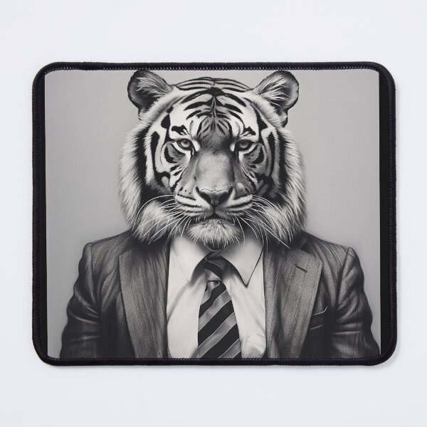 Item preview, Tiger Boss In Business Suit Art designed and sold by redstar19.