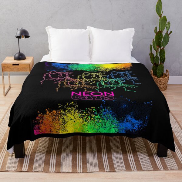 Item preview, Neon cats rainbow designed and sold by CuteCatsCoffee.