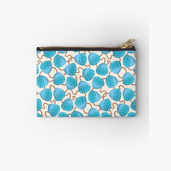 Item preview, lotus seed pod party in aqua tones | repeat pattern designed and sold by colorofmagic.