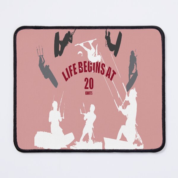 Item preview, Kiting Life Begins At Twenty Knots Kitesurfer Fun Quote 1 designed and sold by taiche.
