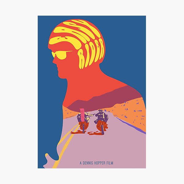 Easy Rider Psychedelic Movie Poster Photographic Print