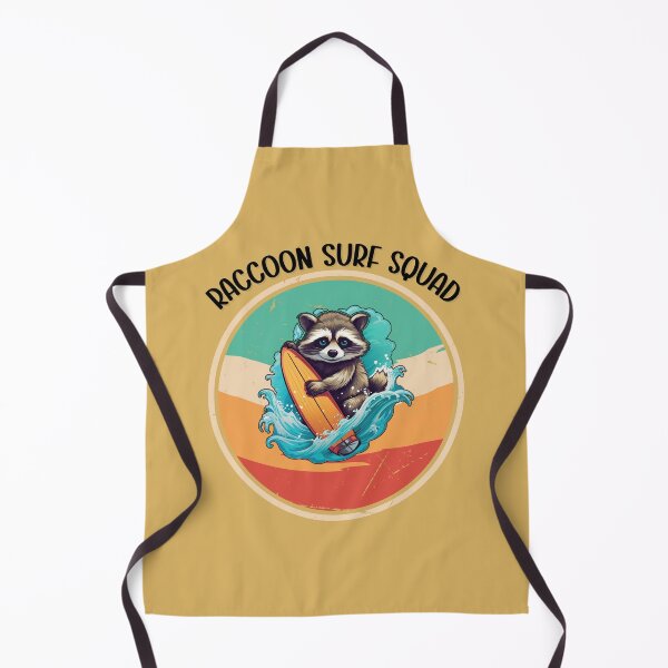 Item preview, Surfing Street Cat - Raccoon Surf Squad designed and sold by AITeeGenius.