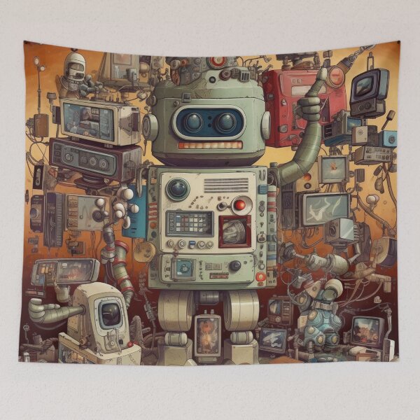 Item preview, Enchanting Robot Art designed and sold by JojoArtEvo.