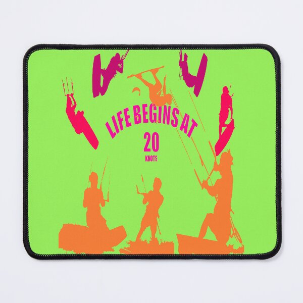 Item preview, Kiting Life Begins At Twenty Knots Kitesurfer Fun Quote 2 designed and sold by taiche.