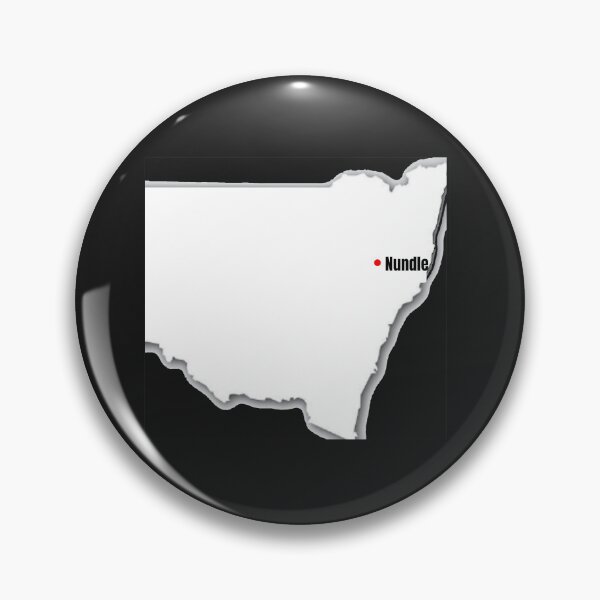Item preview, Nundle on Map of NSW Beautiful Country Town Places to Visit designed and sold by Reelyfishing.